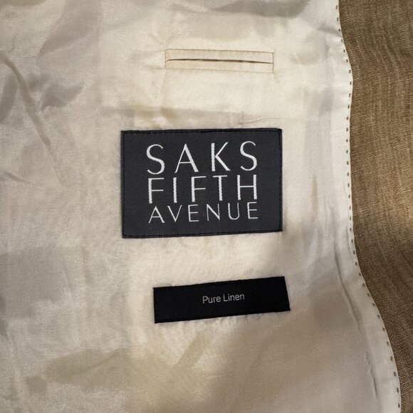 Vintage Hugo Boss for Saks Fifth Avenue Linen Blazer – Size 44R - Picture 7 of 7